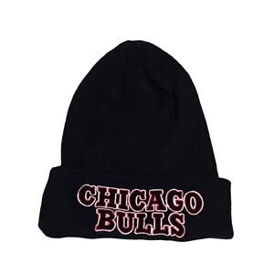 Adidas Unisex NBA Chicago Bulls Knit Winter Hat Acrylic & Wool Black